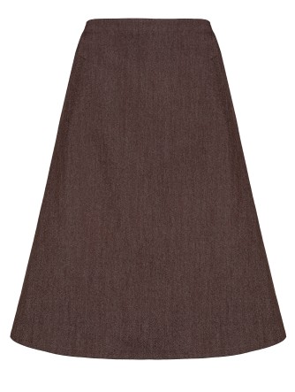 ilMona Chocolate denim skirt